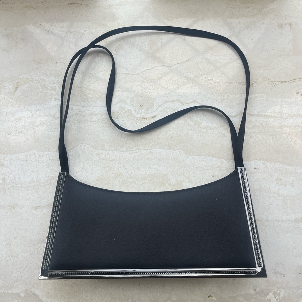 Salvatore Ferragamo Black Shoulder Bag with Modern Design